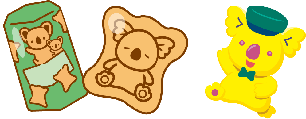 コアラのマーチ あしらい イラスト