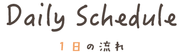 1日の流れ